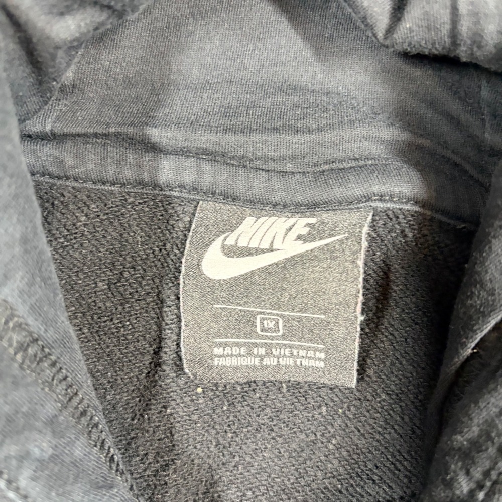 Nike Hoodie Women's XL Sportswear Essential Fleece Pullover Black CJ0409-010 - Picture 3 of 8